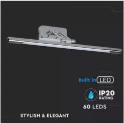 Applique Lampada Led Da Parete Moderna 12W Lungehzza 640mm 4000K Con Braccio Per Specchio Bagno E Quadri SKU-213895 -Negozio Di Illuminazione Per La Casa Alla Moda 12385816 4