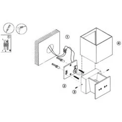 Applique Led Cob Lampada Parete 10W Quadrato Nero Luce Fredda Interno Esterno -Negozio Di Illuminazione Per La Casa Alla Moda 12444028 5