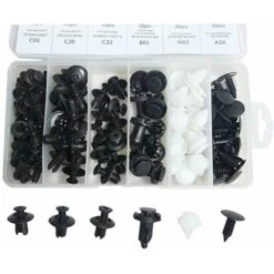 ACCESSORI CLIP 100 PZ INCASTRO CARROZZERIA FERMI PARAURTI PANNELLI PORTIERE 244