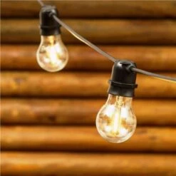 Catena Con 10 Portalampade E27 + LAMPADINE LED 5MT + CAVO 4MT Prolungabile IP44