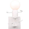 Lampada Da Parete Cartone Animato Umanoide A Forma Di Sci Plafoniere Moderna Creativa Per Camera Dei Bambini, Corridoio, Ristorante, Cucina,Bianca -Negozio Di Illuminazione Per La Casa Alla Moda 19297842 1