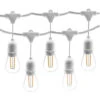 Catena Luminosa Bianca Decorativa Vintage 10m Stringa 10 Portalampade Gazebo -Negozio Di Illuminazione Per La Casa Alla Moda 19881009 1