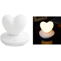 Lampada Led Touch Tavolo Cuore Luce Notturna Batteria Portatile 3 Intesita' Luce -Negozio Di Illuminazione Per La Casa Alla Moda 22189518 5