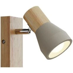 Lindby Faretto Filiz Di Legno E Cemento, 1 Luce