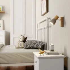 Lindby Faretto Filiz Di Legno E Cemento, 1 Luce -Negozio Di Illuminazione Per La Casa Alla Moda 23346966 3