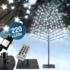 Albero Luminoso LED Fiori Di Ciliegio Con Telecomando 8 Modalità Timer Per Interno Ed Esterno M3 220cm - 220 LEDs - Blu 1 Albero Luminoso LED Fiori Di Ciliegio Con Telecomando 8 Modalità Timer Per Interno Ed Esterno M3 220cm - 220 LEDs - Blu -Negozio Di Illuminazione Per La Casa Alla Moda 24114716 1