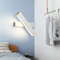 Lampada Da Parete A Led Moderna 12W Design Creativo Applique Da Parete Bianca Calda Interna Rotazione A 360 Gradi Lampada A Muro Per Camera Da Letto Soggiorno Ufficio Corridoio (Bianco) -Negozio Di Illuminazione Per La Casa Alla Moda 24452221 3