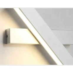 Lampada Da Parete A Led Moderna 12W Design Creativo Applique Da Parete Bianca Calda Interna Rotazione A 360 Gradi Lampada A Muro Per Camera Da Letto Soggiorno Ufficio Corridoio (Bianco) -Negozio Di Illuminazione Per La Casa Alla Moda 24452221 4
