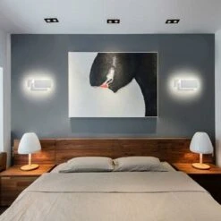 Applique Da Parete A Led Interni 24W Lampada Da Parete Moderna Lampada A Muro Bianco Freddo 3 In 1 Luce A Muro Per Soggiorno Camera Da Letto Tromba Delle Scale Corridoio Bianco -Negozio Di Illuminazione Per La Casa Alla Moda 24452848 3