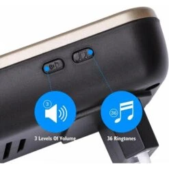 2 CAMPANELLI SENZA FILI WIRELESS DIGITALE IP44 PORTE CASA UFFICIO AIGOSTAR NERO ORO -Negozio Di Illuminazione Per La Casa Alla Moda 28961246 5