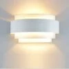 Lampada Da Parete A LED Design Semplice Lampada Da Parete In Metallo Per Camera Da Letto Scala Negozio Soggiorno Ufficio Portico (bianco Caldo) [Classe Di Efficienza Energetica A++] -Negozio Di Illuminazione Per La Casa Alla Moda 32366732 1