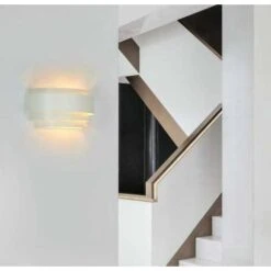 Lampada Da Parete A LED Design Semplice Lampada Da Parete In Metallo Per Camera Da Letto Scala Negozio Soggiorno Ufficio Portico (bianco Caldo) [Classe Di Efficienza Energetica A++] -Negozio Di Illuminazione Per La Casa Alla Moda 32366732 3