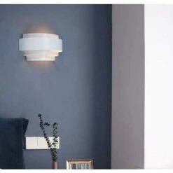 Lampada Da Parete A LED Design Semplice Lampada Da Parete In Metallo Per Camera Da Letto Scala Negozio Soggiorno Ufficio Portico (bianco Caldo) [Classe Di Efficienza Energetica A++] -Negozio Di Illuminazione Per La Casa Alla Moda 32366732 4
