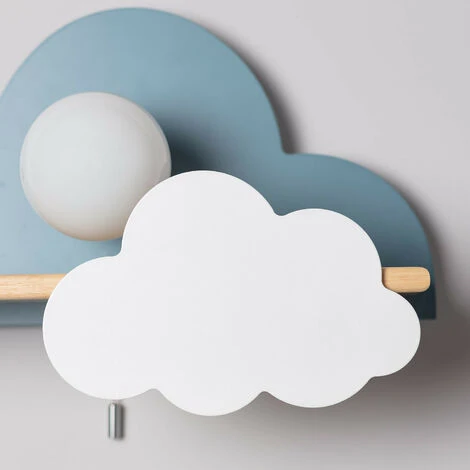 Applique Da Parete Per Bambini Mahina Azzurro150 Mm 6 Applique Da Parete Per Bambini Mahina Azzurro150 Mm - immagine 4