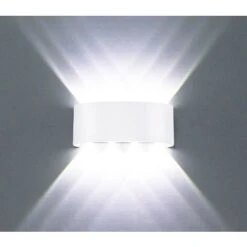 Applique LED Lampada Da Parete Ovale 24W Luce Fredda Bianco Esterno Interno D-11 -Negozio Di Illuminazione Per La Casa Alla Moda 34842114 4