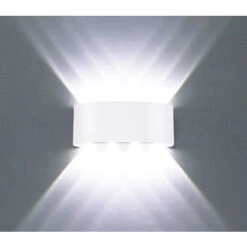 Applique LED Lampada Da Parete Ovale 24W Luce Fredda Bianco Esterno Interno D-11 -Negozio Di Illuminazione Per La Casa Alla Moda 34842114 5