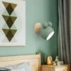 Applique Da Muro Nordica Lampada A Muro Per Cartoni Animati Luce A Muro Di Personalità Semplice Applique Da Parete Creativa Per Soggiorno Camera Da Letto Camera Dei Bambini Verde