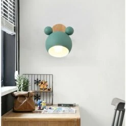 Applique Da Muro Nordica Lampada A Muro Per Cartoni Animati Luce A Muro Di Personalità Semplice Applique Da Parete Creativa Per Soggiorno Camera Da Letto Camera Dei Bambini Verde -Negozio Di Illuminazione Per La Casa Alla Moda 37625711 4
