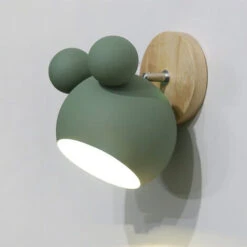 Applique Da Muro Nordica Lampada A Muro Per Cartoni Animati Luce A Muro Di Personalità Semplice Applique Da Parete Creativa Per Soggiorno Camera Da Letto Camera Dei Bambini Verde -Negozio Di Illuminazione Per La Casa Alla Moda 37625711 5