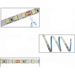 Striscia Led 2835 Strip Bobina 100 Watt 10 Metri 24 Volt 1200 Led Smd Luce Naturale 4000K Ip20 -Negozio Di Illuminazione Per La Casa Alla Moda 39178097 3