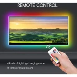 Striscia Led USB 5V Retroilluminazione Per TV 2,5W SMD 5050 4x50cm IP65 RGB Aigostar -Negozio Di Illuminazione Per La Casa Alla Moda 39504427 5