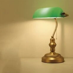 BANQUERO Lampada Da Tavolo E Da Scrivania Vintage E27 Colore Verde -Negozio Di Illuminazione Per La Casa Alla Moda 41983191 3