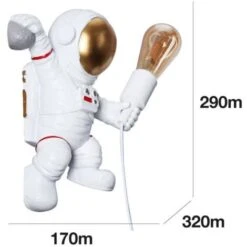 Applique Per Astronauti "Conrad". Colore Bianco -Negozio Di Illuminazione Per La Casa Alla Moda 41983923 5