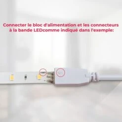 Striscia LED 2m, Set Di 4 Pezzi Da 50cm, Luce Bianca Naturale 4000k, Include Connettori, Interruttore E Spina Europea, Uso Interno, Accorciabili, Adesive, Per Soggiorno Cucina Camera Da Letto, IP20 -Negozio Di Illuminazione Per La Casa Alla Moda 42825713 4