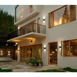 Applique LED Lampada Parete Ovale Nero 12W Luce Naturale Esterno Interno FD-10 -Negozio Di Illuminazione Per La Casa Alla Moda 46037518 4