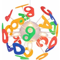 Lampada A Sospensione Per Cameretta Dei Bambini Lettere Lampada A Sospensione Lampada Per Bambini A Forma Di Palla, Plastica Colorata, Prese 4x E14, PxH 35x120 Cm 11 Lampada A Sospensione Per Cameretta Dei Bambini Lettere Lampada A Sospensione Lampada Per Bambini A Forma Di Palla, Plastica Colorata, Prese 4x E14, PxH 35x120 Cm -Negozio Di Illuminazione Per La Casa Alla Moda 46924621 5