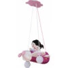 Bambini Soffitto Lampada A Pendolo Ragazze Aeroplano Sala Giochi Legno Aviatore Appeso Rosa Chiaro Bianco -Negozio Di Illuminazione Per La Casa Alla Moda 46925196 1
