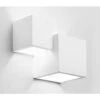 Applique LED Lampada Parete Gesso Moderno Doppio Quadrato Cubo Verniciabile G9 -Negozio Di Illuminazione Per La Casa Alla Moda 51216249 1