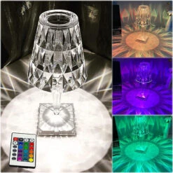 Lampada Da Tavolo Da Interno RGB Con Filo USB Diamantata Effetto Cristallo -Negozio Di Illuminazione Per La Casa Alla Moda 51761031 4
