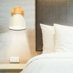 Applique Da Muro Moderna In Legno Nordico Applique Da Parete Vintage Retrò Per Soggiorno Bar Caffetteria Camera Da Letto Interna Bianca -Negozio Di Illuminazione Per La Casa Alla Moda 51787444 4