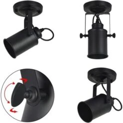 Lampade Da Parete Per Interni, Applique Industriale E27 Lampade A Sospensione Decorative Su Braccio Con Braccio Girevole 9 Lampade Da Parete Per Interni, Applique Industriale E27 Lampade A Sospensione Decorative Su Braccio Con Braccio Girevole -Negozio Di Illuminazione Per La Casa Alla Moda 52072733 3