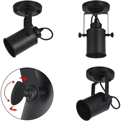 Lampade Da Parete Per Interni, Applique Industriale E27 Lampade A Sospensione Decorative Su Braccio Con Braccio Girevole 5 Lampade Da Parete Per Interni, Applique Industriale E27 Lampade A Sospensione Decorative Su Braccio Con Braccio Girevole - immagine 3