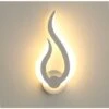 Applique Da Parete Interno, Applique Moderna A LED, 10W, Bianco Caldo 3000K, Forma Di Fiamma, Altezza 31cm, Acrilico, Lampada Da Parete, Per Soggiorno Corridoio Camera Da Letto, 220V IP20 -Negozio Di Illuminazione Per La Casa Alla Moda 52072734 1