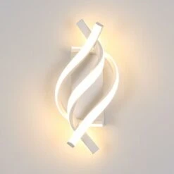 Moderno Applique Da Parete, 16W LED Lampada Da Parete, Lampada A Muro 1280 Lumen Per Bagno Lampada Soggiorno Camera Da Letto Scale Corridoio Luce Notturna 3000K (Bianco Caldo)