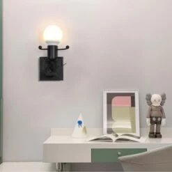 Applique Da Parete Vintage, Lampada Da Parete Industriale, Lampada Moderna E27 Per Corridoio Cucina Camera Da Letto 9 Applique Da Parete Vintage, Lampada Da Parete Industriale, Lampada Moderna E27 Per Corridoio Cucina Camera Da Letto -Negozio Di Illuminazione Per La Casa Alla Moda 52860055 3