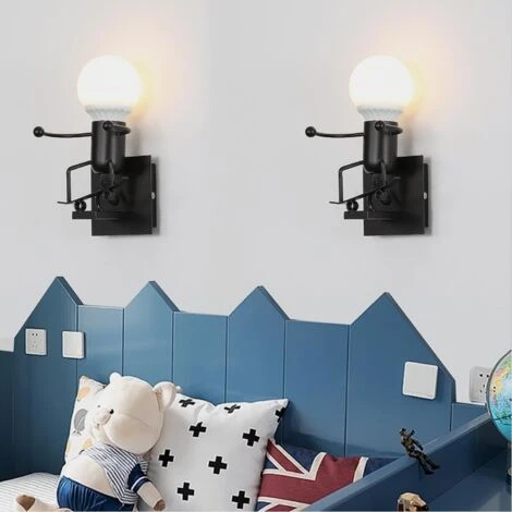 Applique Da Parete Vintage, Lampada Da Parete Industriale, Lampada Moderna E27 Per Corridoio Cucina Camera Da Letto 6 Applique Da Parete Vintage, Lampada Da Parete Industriale, Lampada Moderna E27 Per Corridoio Cucina Camera Da Letto - immagine 4