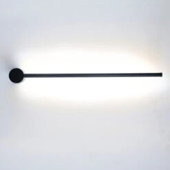 Applique Parete A Led Applique Moderna Semplice Applique Per Interni Decorazione Da Comodino Applique Parete Lineare Creativa Per Camera Da Letto Corridoio Scale Soggiorno Nero,50CM Bianco Freddo