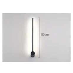 Applique Parete A Led Applique Moderna Semplice Applique Per Interni Decorazione Da Comodino Applique Parete Lineare Creativa Per Camera Da Letto Corridoio Scale Soggiorno Nero,50CM Bianco Freddo -Negozio Di Illuminazione Per La Casa Alla Moda 54681570 5