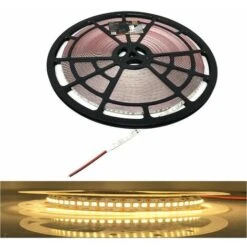 Striscia Led Luce Calda 3000k Strip Adesiva 50 Mt 24v Bobina 6000 Smd 2835