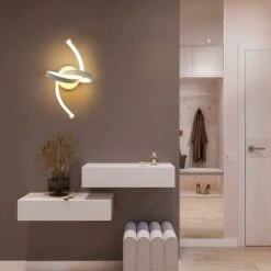 Lampada Da Parete Moderna A LED, 16W, 220V Lampada Da Parete Per Interni Con Personalità Semplice, Applique Da Parete Con Illuminazione Bianca Calda 3500K Per Camera Da Letto, Soggiorno, Corridoio (se -Negozio Di Illuminazione Per La Casa Alla Moda 58176945 2