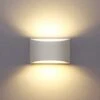 Applique Da Parete Per Interni, Lampada Da Parete A LED Bianca 7W Applique Da Parete Moderna In Gesso Bianco Caldo Per Camera Da Letto Casa Corridoio Soggiorno (lampadina LED G9 Inclusa) [Classe Di Ef -Negozio Di Illuminazione Per La Casa Alla Moda 58177063 1