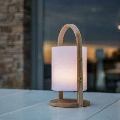 Lanterna LED Senza Fili H37CM WOODY 9 Lanterna LED Senza Fili H37CM WOODY -Negozio Di Illuminazione Per La Casa Alla Moda 60160695 3