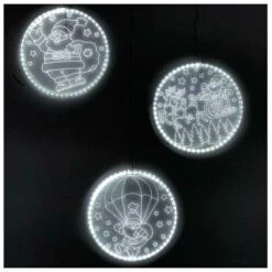 Decoro Luminoso Lotti Dischi Luminosi Babbo Nat60l