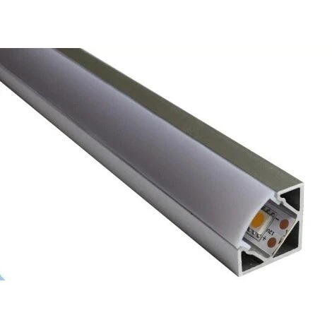 Profilo Alluminio Angolare Per Strisce Strip LED Barra Rigida Copertura Opaco 5 Profilo Alluminio Angolare Per Strisce Strip LED Barra Rigida Copertura Opaco - immagine 3