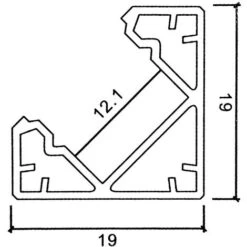 Profilo Alluminio Angolare Per Strisce Strip LED Barra Rigida Copertura Opaco 10 Profilo Alluminio Angolare Per Strisce Strip LED Barra Rigida Copertura Opaco -Negozio Di Illuminazione Per La Casa Alla Moda 68901505 4