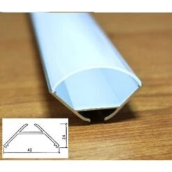 Profilo Alluminio Angolare Grande A Plafoniera Strisce Strip LED Barra Rigida